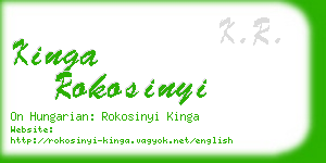 kinga rokosinyi business card